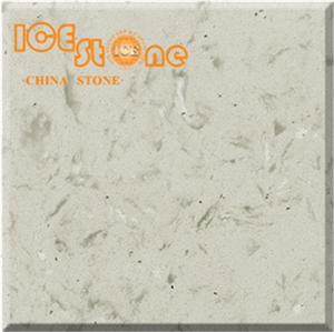 Crystal White Marble Look Quartz Stone Solid Surfaces Polished Slabs Tiles Engineered Stone Artificial Stone Slabs for Hotel Kitchen, Bathroom Backsplash Walling Panel Customized Edge