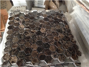 Dark Emperador Marble Wall Mosaic,Dark Emperador Floor Mosaic