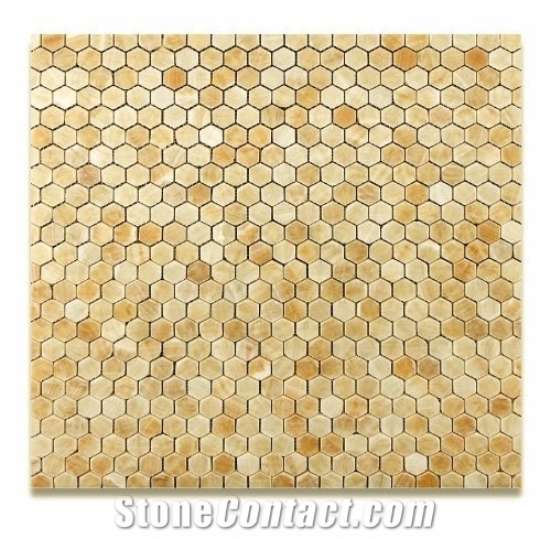 Honey Onyx Wall Mosaic,Honey Onyx Floor Mosaic,Yellow Wooden Onyx Wall Mosaic