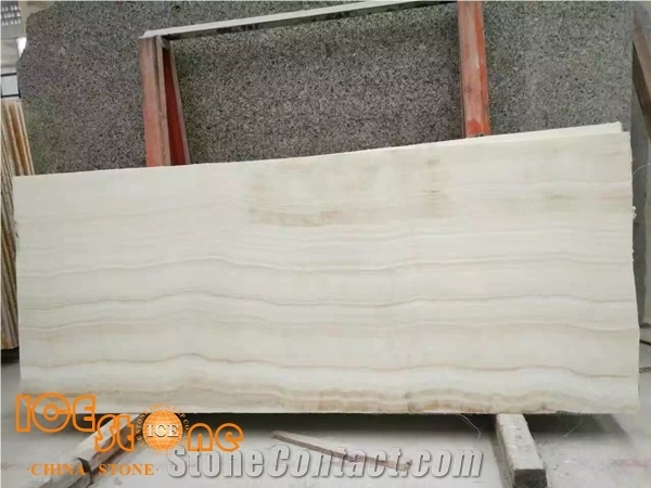 Imported White Onyx Slabs, Bianco Giorno Onyx, Ivory Onyx Slabs&Tiles
