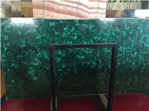 Malachite Gemstone Slabs,Malachite Semiprecious Stone Tabletop, Geen Gemstone Furniture