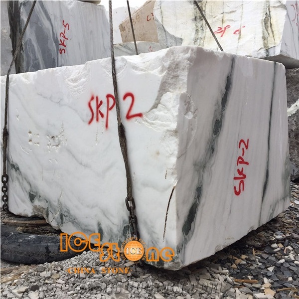 Panda White Block/Chinese Marble Natural Stone Block