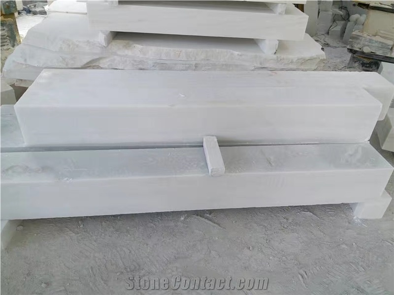 Pure White Column,Chinese Pure White Roman Columns,White Jade Column Tops