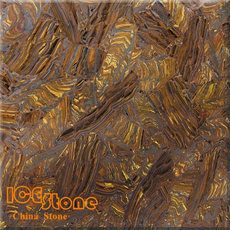 Tiger Eye Semiprecious Slab/Semi Precious Tiles/Semi Precious Slabs/Gemstone Slabs/ Semi Precious Stone Wall/Gemstone Tiles/