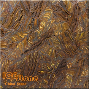 Tiger Eye Semiprecious Slab/Semi Precious Tiles/Semi Precious Slabs/Gemstone Slabs/ Semi Precious Stone Wall/Gemstone Tiles/
