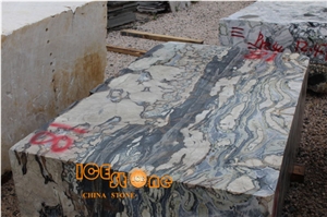 Twilight/Dark Green/Blue Color Marble Block/China Natural Stone Raw Block