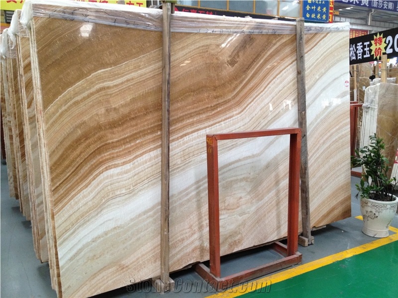 Yellow Wooden Marble Blocks