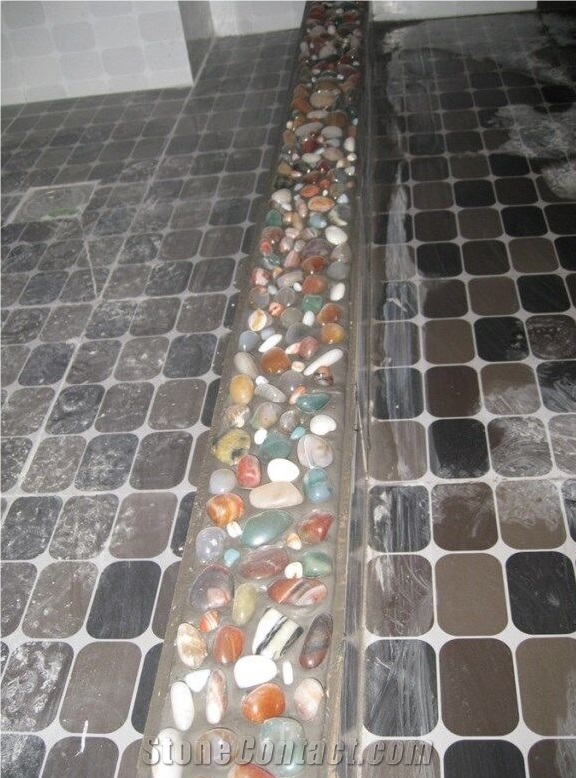 Natural Agate Stones/Polished Colorful Pebbles/Mixed Pebble Stone/Pebble Walkway
