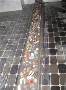 Natural Agate Stones/Polished Colorful Pebbles/Mixed Pebble Stone/Pebble Walkway