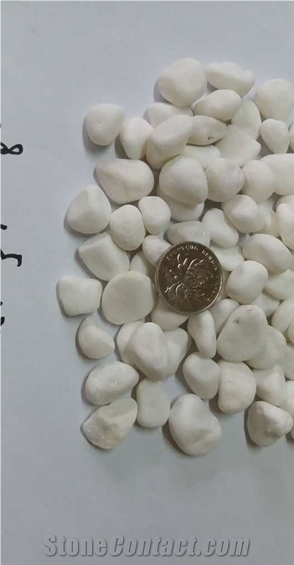 Polished Pebble Stone/White Marble Pebbles&Gravels/Machine Made Pebbles/Paving Pebbles/Decoration Pebbles