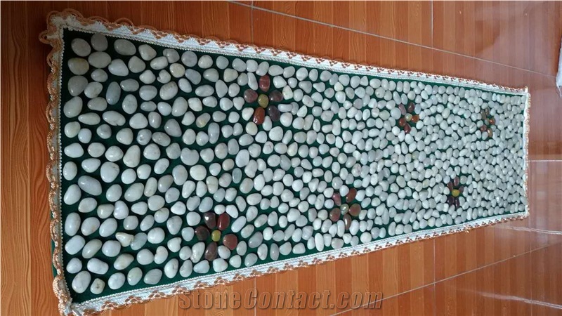 River Pebble Carpets/Polished Pebble Stone Mosaics/Mixed Pebble Stone/Pebble Walkway