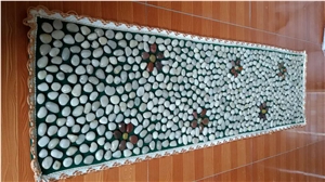 River Pebble Carpets/Polished Pebble Stone Mosaics/Mixed Pebble Stone/Pebble Walkway