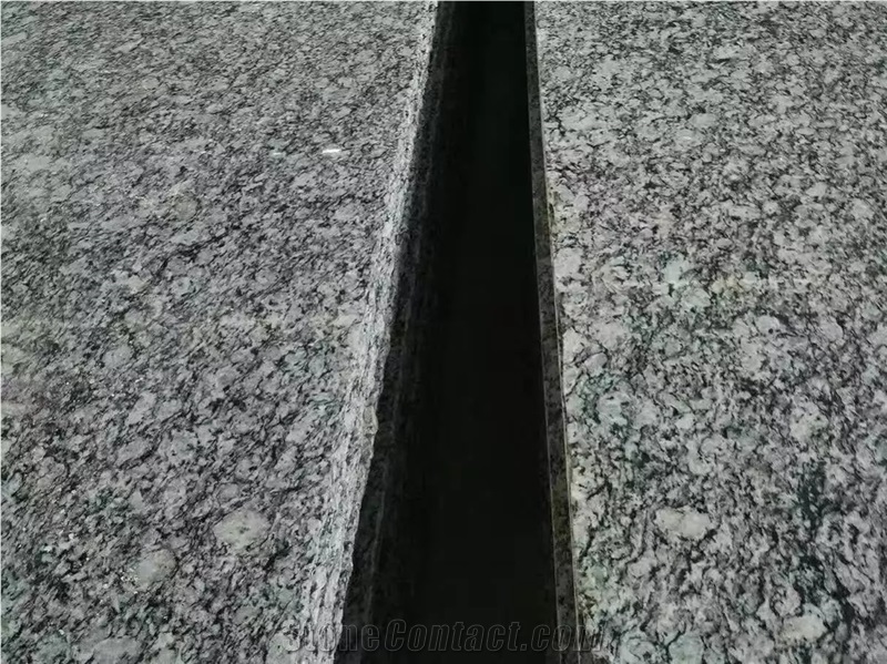 Surf White Sea Wave Flower Polished Granite Slabs