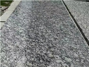 Surf White Sea Wave Flower Polished Granite Slabs