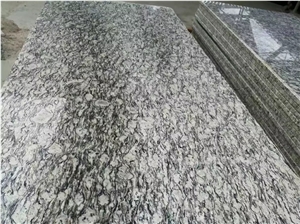 Surf White Sea Wave Flower Polished Granite Slabs