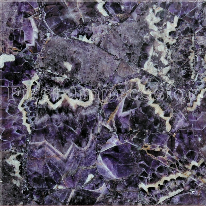 Amethyst Tiles & Slab /Amethyst Backlit Semiprecious /Purple Crystal Semiprecious Wall Tiles /Lilac Crystal Smiprecious Flooring Tiles /Purple Crystal Gemstone Slab /Purple Crystal Gemstone Panels