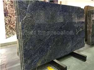 Azul Bahia Granite Slabs & Tiles/Top Grade Hotel Interior Decoration Project Materail/High Quality & Best Price Granite/Wall & Floor Covering Tiles