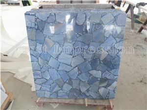 Blue Aventurine Flooring Tiles / Blue Aventurine Gemstone Wall Tiles and Slab 