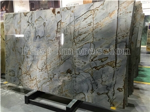 Blue Roma Quartzite Tiles & Slabs/Natural Quartzite Wall & Floor Covering Tiles/Roma Imperiale/Blue Mare Quartzite/Brazil Blue Quartzite Big Slabs/Roman Blue Quartzite/Brazil Natural Quartzite Slabs 
