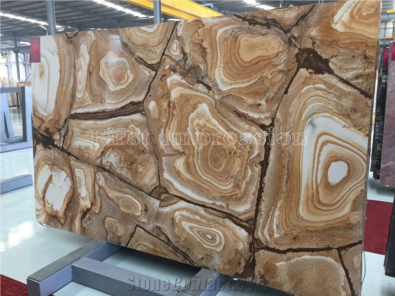 Brazil Yellow Luxury Flamenco Quartzite Slabs & Tiles/Top Grade Hotel Interior Decoration Project/New Polished Slabs/High Quality & Best Price Natural Stone/Background Wall Tiles