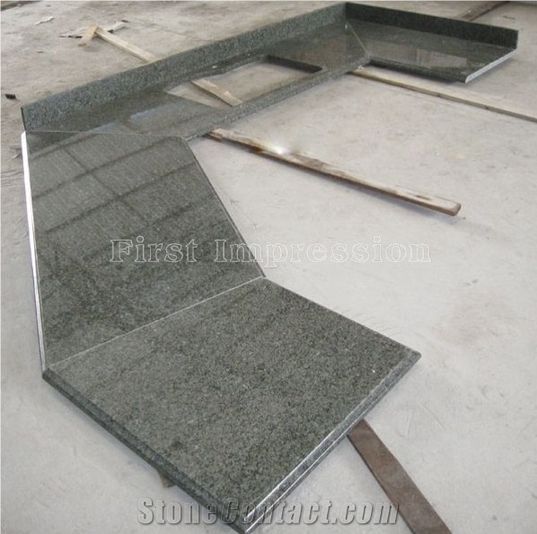 Chengde Green Granite Kitchen Countertops/China Green Granite Slabs for Kitchen Countertops/Bench Tops/Kitchen Bar Top/Kitchen Worktops/Kitchen Island Tops/Custom Countertops