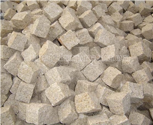 China G682 Granite Cube Stone/Rustic Yellow Granite Cobble Stone/Pavers/Yellow Granite/Paving Stone/Paving Sets/Garden Stepping Pavements/Courtyard Road Pavers/Walkway Pavers/Granite Floor Covering