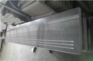 G654 Dark Grey Steps & Riser /Grey Granite Staircase/G654 Flamed Stair Treads/G654 Polished Steps/G654 Granite /China Dark Gray Granite