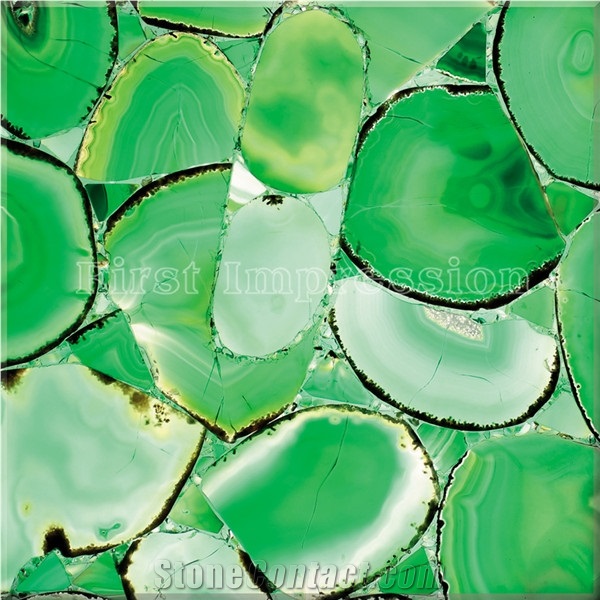 Green Agate Brazil Backlit Slab / Green Agate Slab and Tiles /Green Agate Gemstone Tiles /Green Agate Backlit Semipreccious Stone Slabs