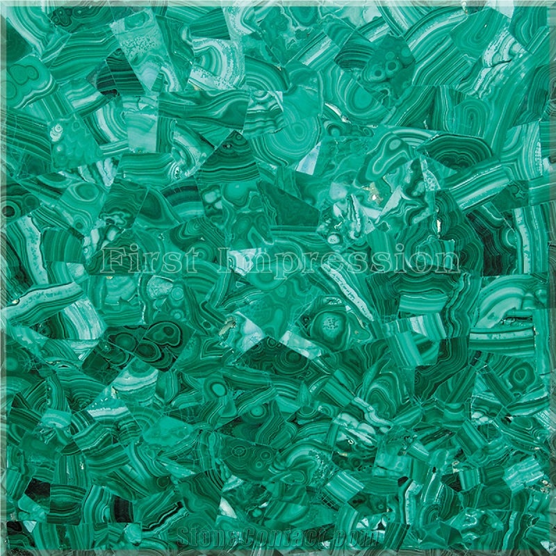 Green Malachite Gemstone Tabletop/Green Malachite Semi Precious Stonetable/Green Gemstone Countertop /Green Semi Precious Stone Panels