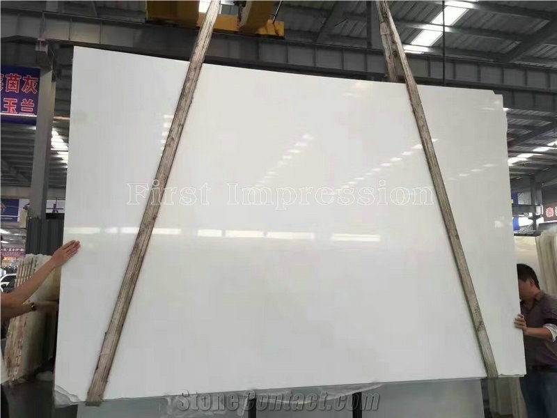 Han White Marble Slabs & Tiles/Pure White Jade/Sichuan White Jade for High Quality & Best Price
