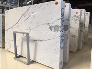 High Quality Italian Statuario Carrara Marble Slabs & Tiles/Italy White Marble/Statuario White Marble/Snowflake White/Bianco Statuario Venato/Snowflake White/Arabescato Corchia Tile & Slab
