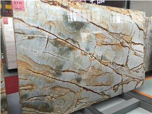 High Quality Roman Blue Quartzite Tiles & Slabs/Roma Imperiale/Azul Mare Quartzite/Blue Mare Quartzite/Brazil Blue Quartzite Floor Tiles & Wall Tiles/Outside & Inside Floor Covering/Luxury Quartzite