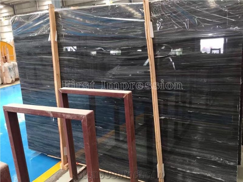 High Quality Wooden Grain Marble Slabs & Tiles/Wooden Vein Marble/Black Wood Vein Marble Big Slabs/Hotel Flooring Design/Wooden Vein Marble Polished Tiles/Flooring & Wall Tiles/Dark Wooden Vein Marble