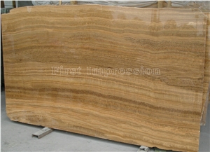 Imperial Wooden Vein Marble Big Slabs/Royal Wood Grain Yellow Marble