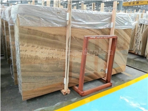 Imperial Wooden Vein Marble Tiles & Slabs/Royal Wood Grain Yellow Marble Floor & Wall Covering Tiles