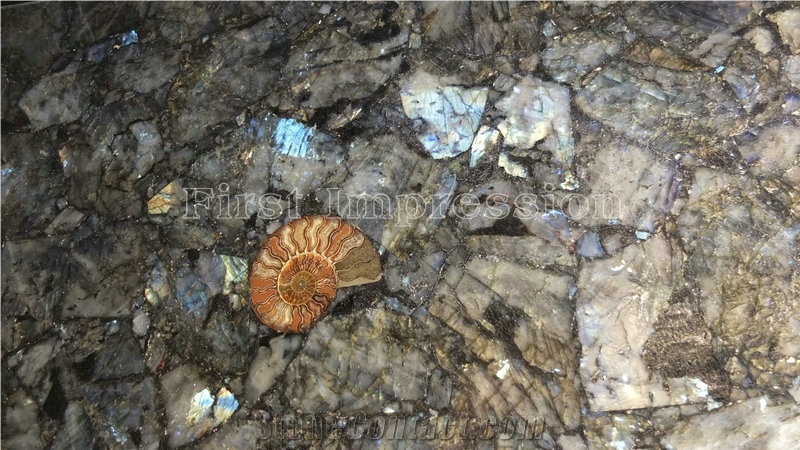 Labradorite Semiprecious Sone Slab & Tiles Backlit/Labradorite Backit Semi Precious Stone Wall / Labrdorite Backlit Gemstone Slab