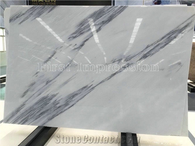 Landscape Painting Marble Slabs & Tiles/Jingya White Polished Marble Wall & Floor Covering Tiles/Background Wall / White Crystal Marble