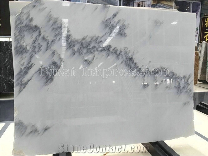 Landscape Painting Marble Slabs & Tiles/Jingya White Polished Marble Wall & Floor Covering Tiles/Background Wall / White Crystal Marble