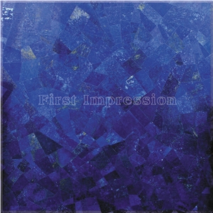 Lapis Lazuli Precious Stone Slabs/ Lapis Lazuli Gemstone Slabs / Lapis Lazuli Semiprecious Stone Slab and Ties / Blue Semi Precious Stone Panels