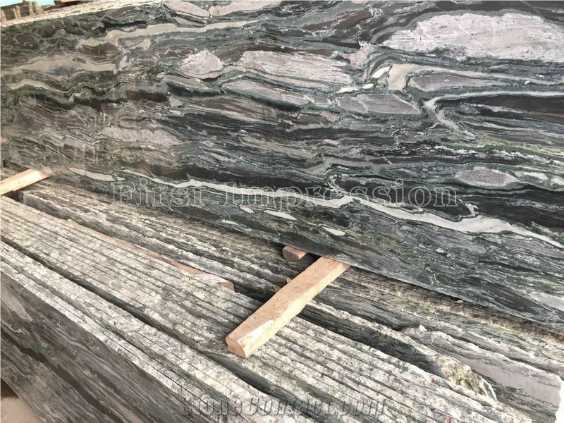 Ocean Green Granite Slabs & Tiles/Colorful Green Glossy Wave Veins Granite/Popular Green Granite Thin Slabs for Wall & Floor Covering/Granite Tiles/Classic Green Granite Slabs