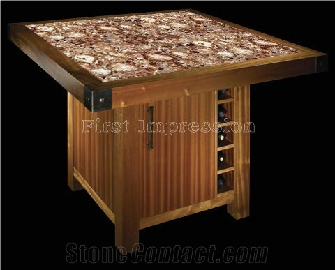 Perified Wood Gmestone Fooring Tiles /Perified Wood Semiprecious Stone Wall /Perified Wood Smi Precious Tiles /Perified Wood Gemstone Slab / Perified Wood Semi Precious Stone Panels