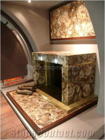 Perified Wood Gmestone Fooring Tiles /Perified Wood Semiprecious Stone Wall /Perified Wood Smi Precious Tiles /Perified Wood Gemstone Slab / Perified Wood Semi Precious Stone Panels