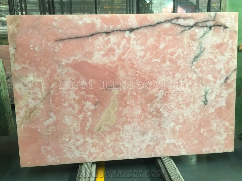 Pink Onyx/Pink Onyx Slabs/Translucent Onyx/Wholesale/Onyx Floor Tiles/Onyx Wall Tiles