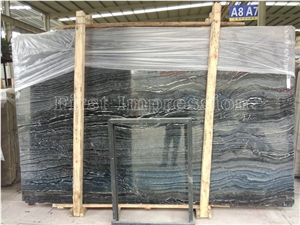 Silver Dragon Marble Polished Slabs and Tiles /Black Wooden Marble Slab/Black Marble Covering Tiles High Polished from China