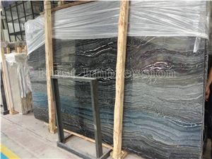 Silver Dragon Marble Polished Slabs and Tiles /Black Wooden Marble Slab/Black Marble Covering Tiles High Polished from China