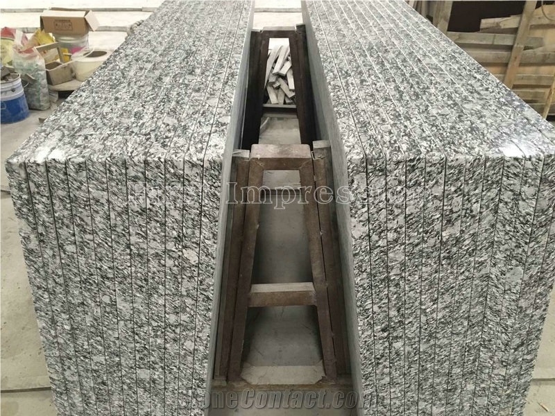 Spray White Granite Countertops/Breaking Waves/White Wave/Sea Wave Flower/Grey White Granite Kitchen Countertop/Kitchen Worktops/Kitchen Island Tops/Custom Countertops/Kitchen Top/Kitchen Bar Top