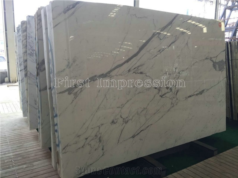 Statuario White Marble Tiles & Slabs/Snowflake White Marble/Bianco Statuario Venato/Snowflake White/Arabescato Corchia Tiles/White Marble