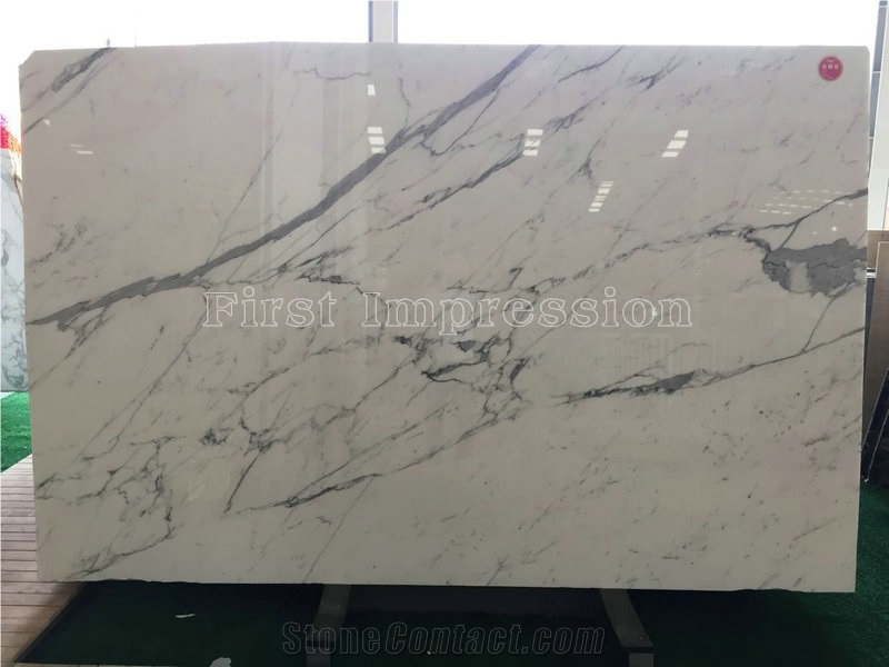 Statuario White Marble Tiles & Slabs/Snowflake White Marble/Bianco Statuario Venato/Snowflake White/Arabescato Corchia Tiles/White Marble