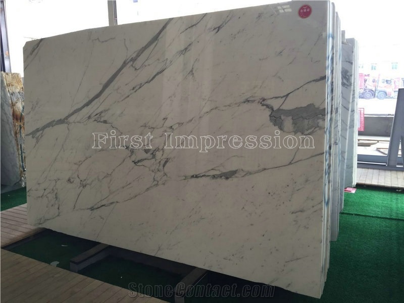 Statuario White Marble Tiles & Slabs/Snowflake White Marble/Bianco Statuario Venato/Snowflake White/Arabescato Corchia Tiles/White Marble