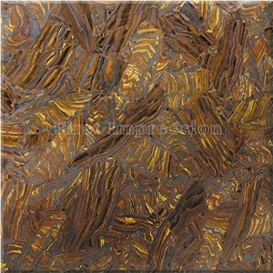 Tiger Skin Stone Precious Stone Slabs & Tiles Backlit/ Tiger Skin Gemstone Panel Backlit/ Semi Precious Stone Wall/ Gemstone Tiles